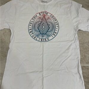 Volcom White Graphic Tee